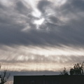 Sun rays through clouds