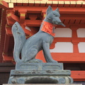 Fox in apron at Fushimi Inari