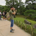Me taking pictures at Nijo castle park