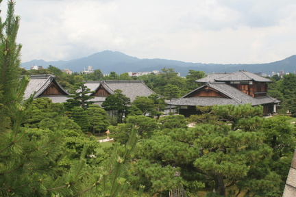 Nijo castle view from watchtower