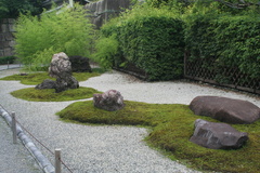 Stone garden at Nijo castle park