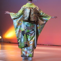 Kimono demonstration at Nishijin Textile Center 21