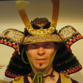 Me weared as samurai at Hiroshima castle tower museum