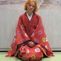 Nixx weared in kimono at Hiroshima castle tower museum 2
