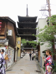 Near Kiyomiza-deru temple