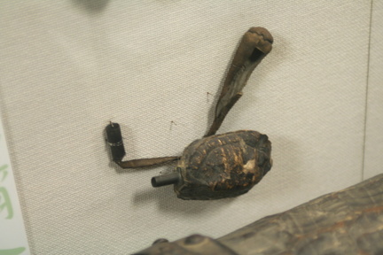 Gun made of tortoise shell