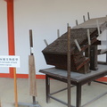 Model of roof made of bark