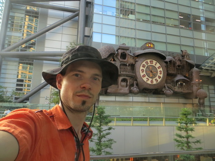 Me at Studio Ghibli clock square