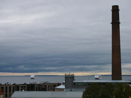 View from the roof towards gulf of Finland